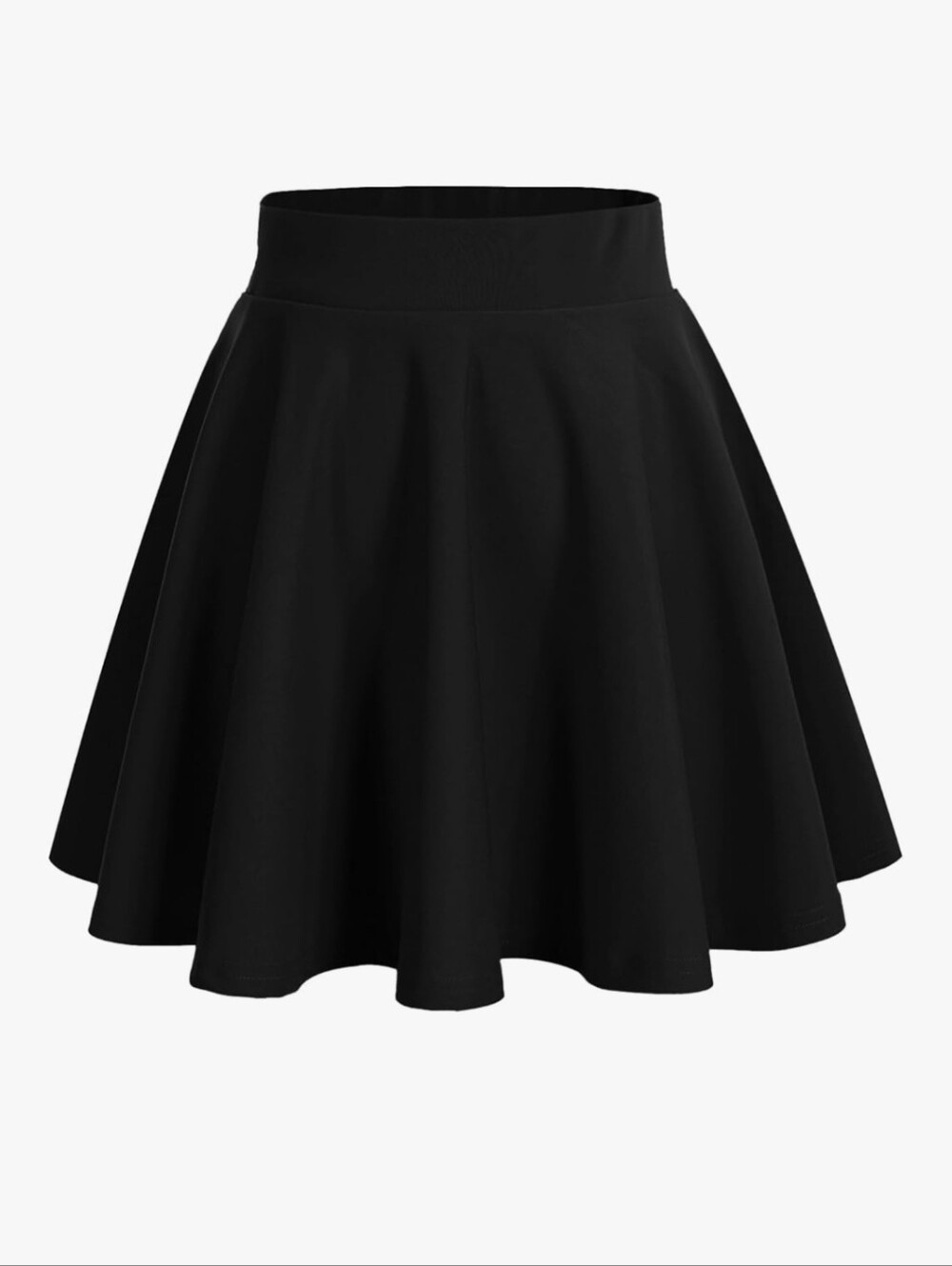 Stretch Waist XL Black Skirt